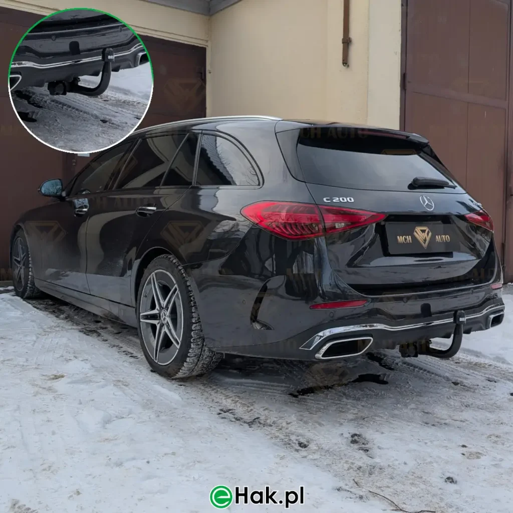 11 montaż haka holowniczego mercedes c w206