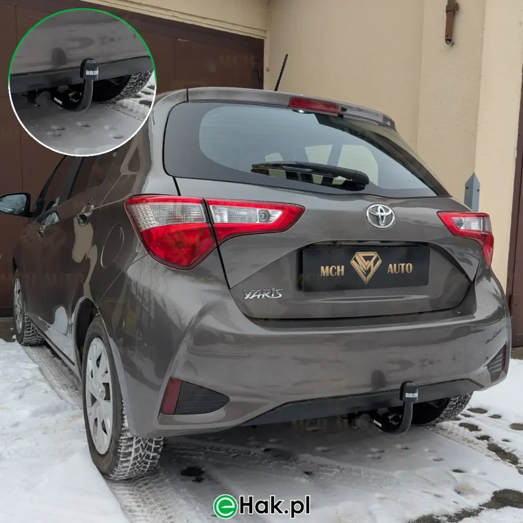 11 montaż haka holowniczego toyta yaris