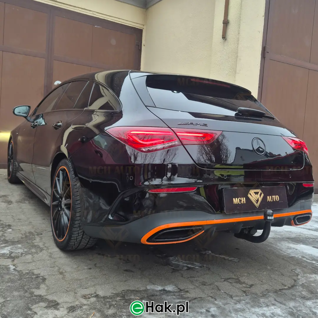 9 montaż haka holowniczgo mercedes cla 118 amg line